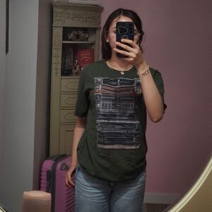 Graphic Green T-Shirt with Car Design